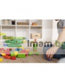 Дървени блокчета СИТИ 100 бр с чанта